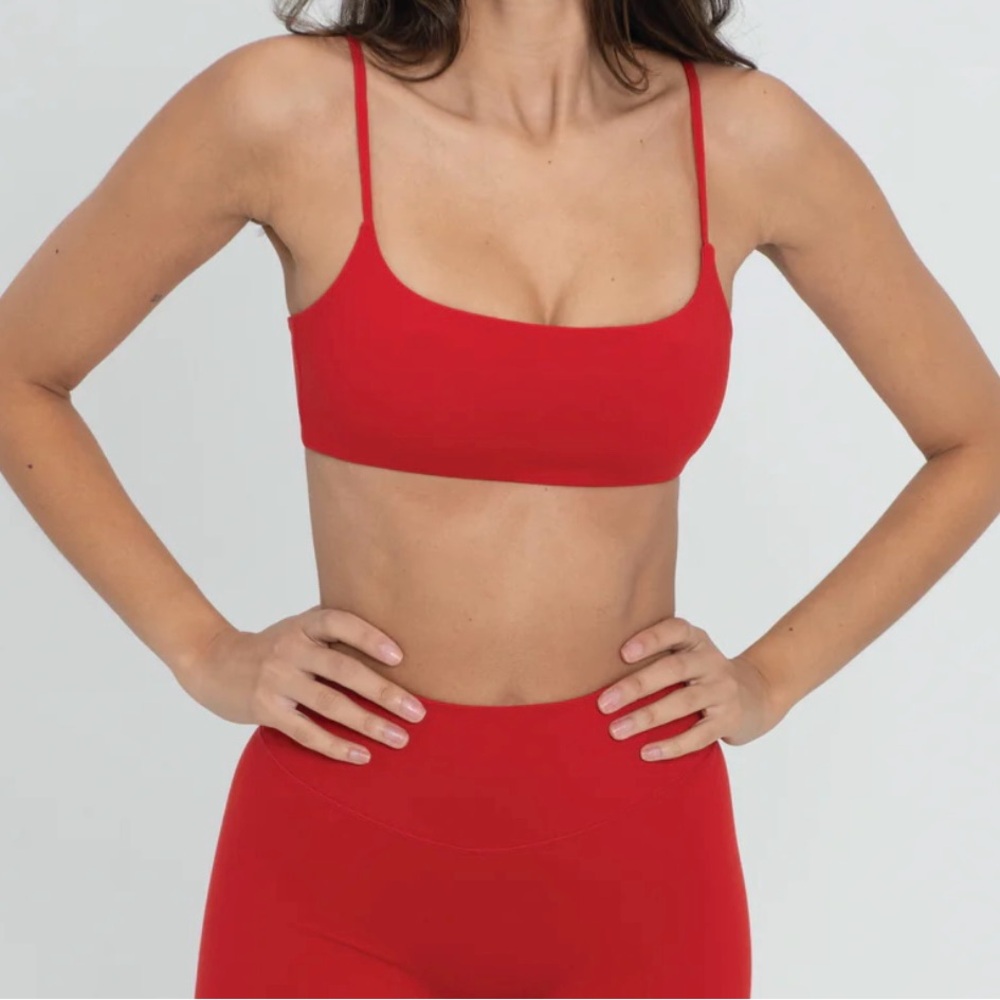 Form by Sami Clarke, Slim Supporter sports bra in Cherry 🍒